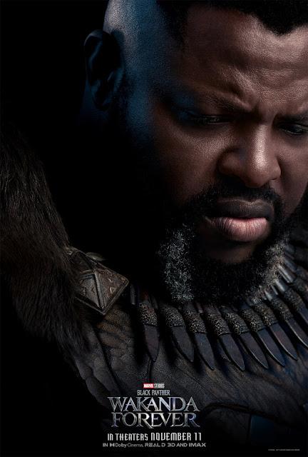 Affiches personnages US pour Black Panther : Wakanda Forever de Ryan Coogler