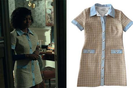 THE MIDNIGHT CLUB : Cheri’s tweed yellow dress in S1E05