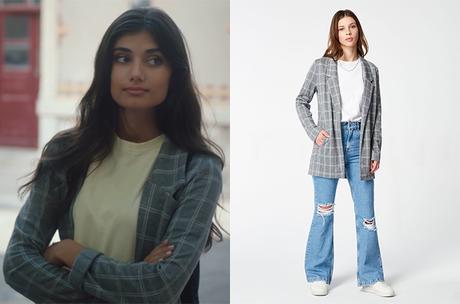 DEMAIN NOUS APPARTIENT : le blazer à carreaux de Camille dans l’épisode 1294