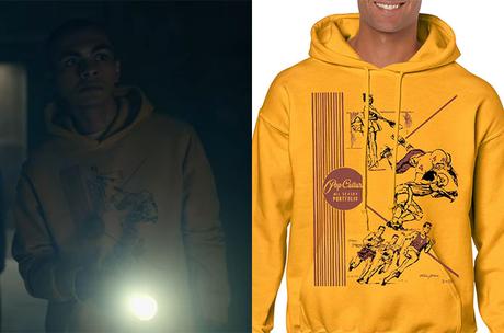 THE MIDNIGHT CLUB : Amesh’s pop culture gold sweatshirt in S1E02