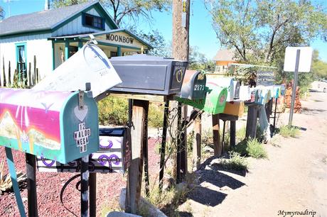 Madrid village hippie sur le turquoise trail entre Santa Fe et Albuquerque