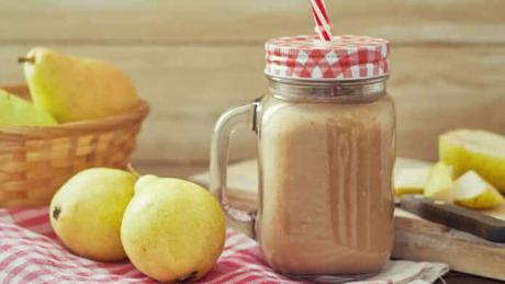 Smoothie aux poires : une excellente source de fibres et antioxydants.