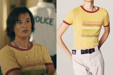 TROPIQUES CRIMINELS : le t-shirt « celebration » de Gaëlle dans l’épisode 3×04