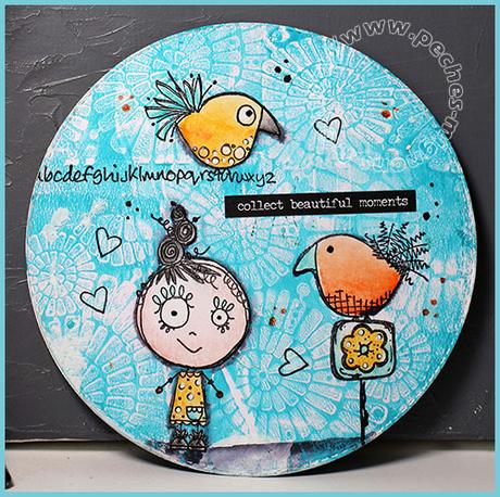 Mail art #7 – Turquoise et pêche-abricot