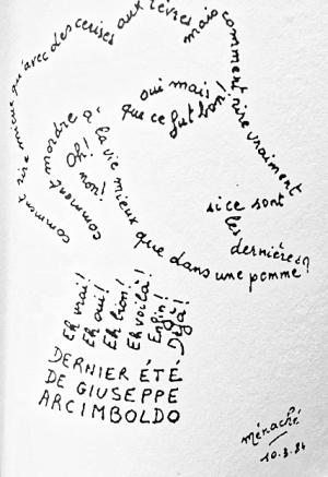 Michel Ménaché / Dernier été de Giuseppe Arcimboldo