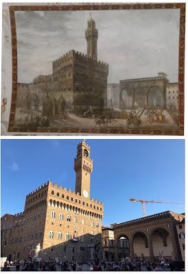 Palazzo Vecchio et Loggia dei Lanzi: il s'est écoulé quelques siècles entre...