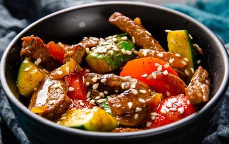 sauté de porc aux légumes ww