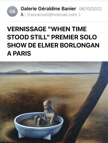 Galerie Géraldine Banier « When Time Stood Still » à partir du 20 Octobre 2022.