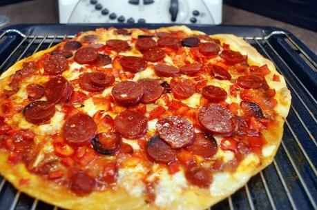 Recette du jour : Pizza chorizo poivrons