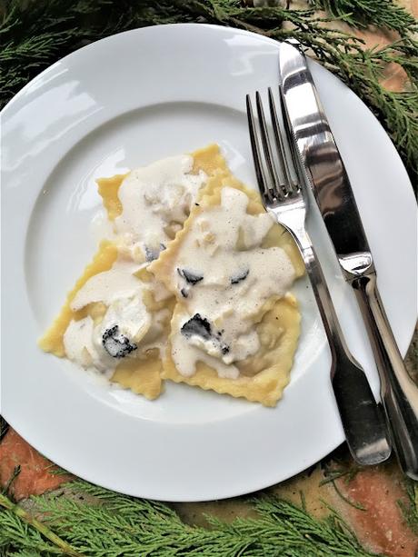 Raviolis au foie gras et à la truffe