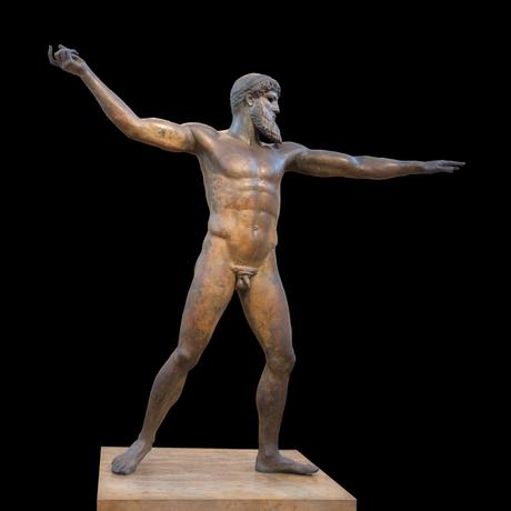 Statue grecque en bronze (vers 460 av. J-C) © Jebulon - licence [CC0] from Wikimedia Commons