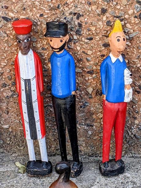 Tintin en Italie sur la promenade du golfe de Lerici