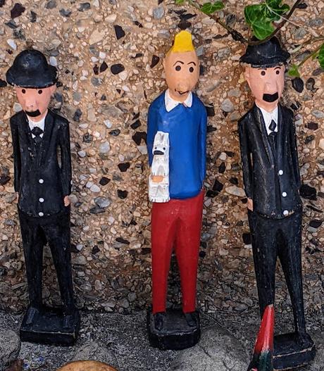 Tintin en Italie sur la promenade du golfe de Lerici