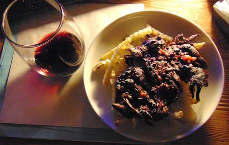 Steak de pleurotes et frites