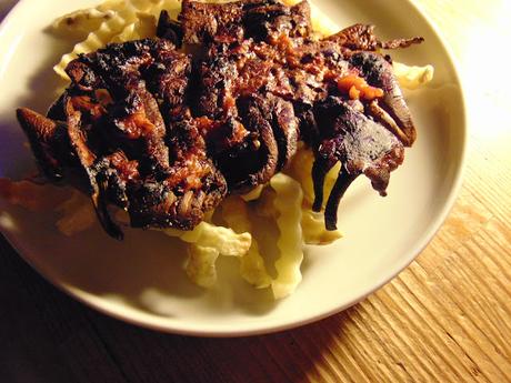 Steak de pleurotes et frites
