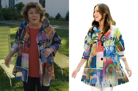 THE WATCHER : Mo’s Watercolor Abstract Print Swing Jacket in S1E02