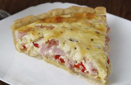 quiche légère aux poivrons jambon ww