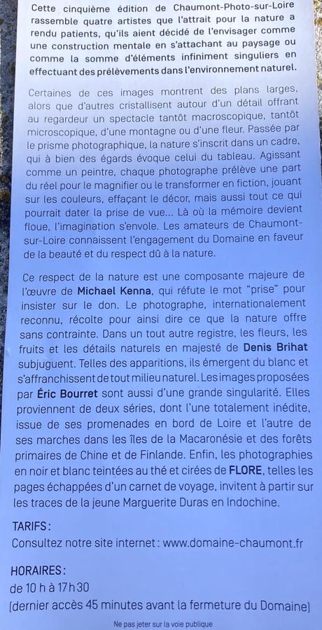 Domaine de Chaumont-sur-Loire   expositions d’hiver . (5me édition)19 Novembre au 26 Février 2023.