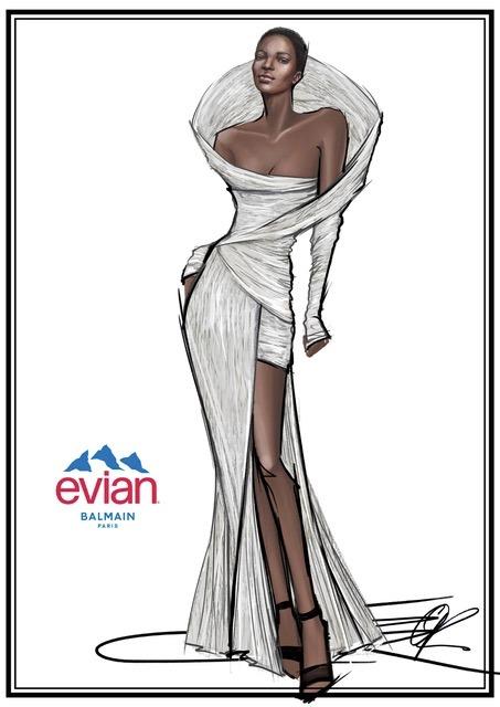 Balmain X Evian pour la terre et pour la mode