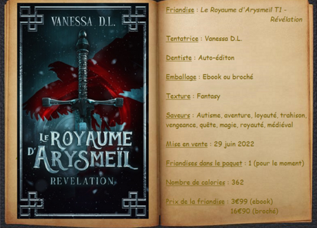 Le Royaume d'Arysmeïl T1 - Révélation - Vanessa D.L.