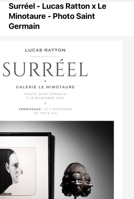 Surréel -Galerie Lucas Ratton & Le Minotaure – Photos Saint Germain;le 3 Novembre 2022.