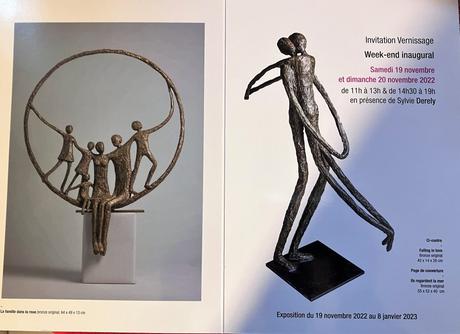 Galerie Estades exposition : Sylvie Derelly (bronzes) à partir du 19 Novembre 2022.