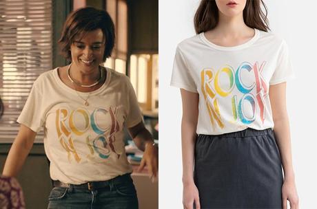 TROPIQUES CRIMINELS : le t-shirt Rock N Joy de Gaëlle dans l’épisode 3×06