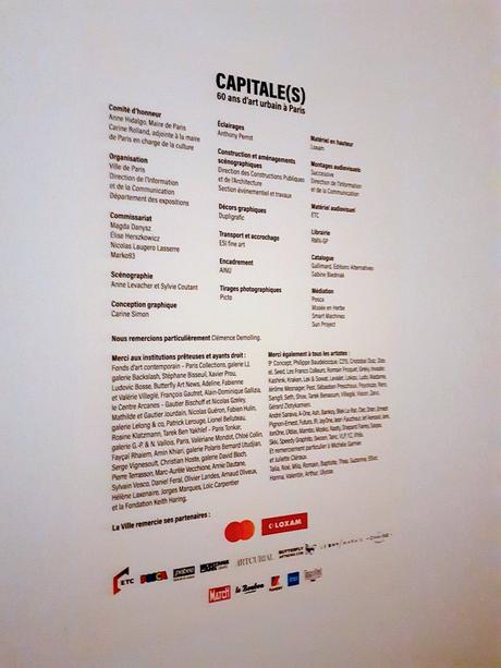 Exposition : Capitale(s) : 60 ans d’art urbain à Paris