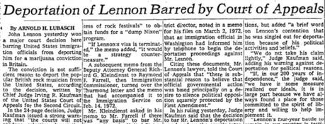 John Lennon a déclaré qu’il payait pour être harcelé par le gouvernement américain : “Je suis vraiment victime d’un chantage”.