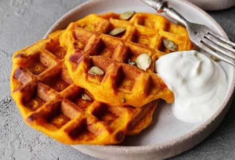 gaufres de potimarron ww
