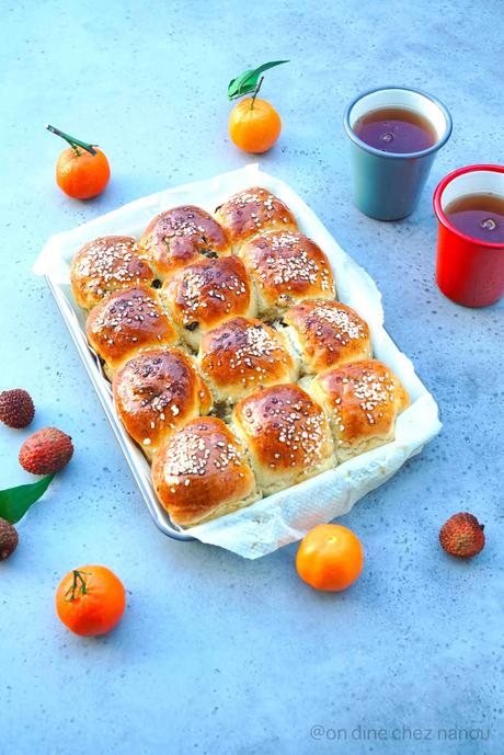 rosinboller ,brioches aux raisins secs pour un bon petit déjeuner brioches moelleuses , aux raisins , recettes danoises
