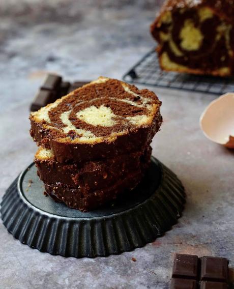 cake marbré gateau Savane , cake pour la rentrée , cake au chocolat
