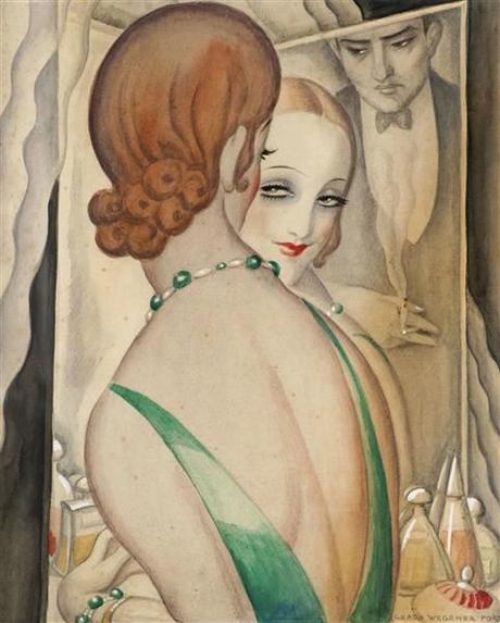 At the Mirror Gerda Wegener, At the Mirror, années1930