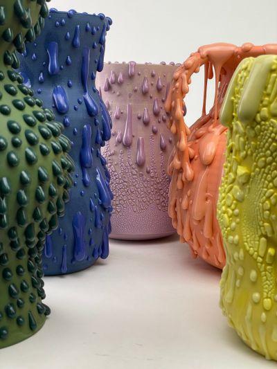 Céramiques colorés de Philip Kupferschmidt