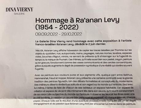Galerie Dina Vierny « Hommage à Ra’anan Levy