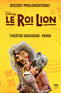 Le Roi Lion, la comédie musicale aux plus de 100 millions de spectateurs, actuellement au théâtre Mogador (Paris)