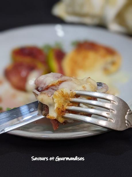 Figues miellées aux crottins de chèvre panés (recette festive, très facile à faire)