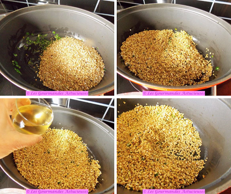 Sarrasinzotto aux pois chiches et poêlée de légumes (Vegan)