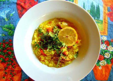 Soupe au { sans } poulet et riz