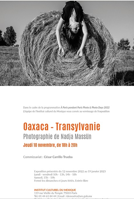 Institut Culturel du Mexique – « Oaxaca- Transylvanie » Nadja Massun – à partir du 10 Novembre 2022.