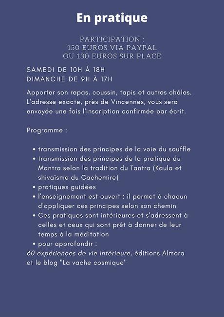 Weekend méditation près de Paris en décembre 2022