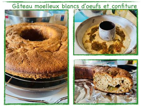 Gâteau moelleux à la confiture de tomates vertes aux blancs d’œufs