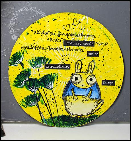 Mail art #9 – Jaune et bleu