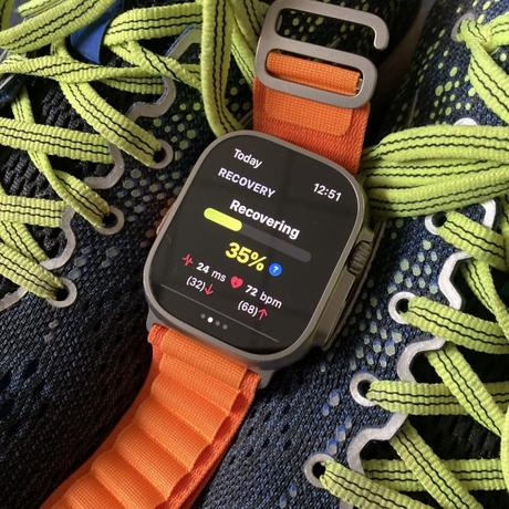 Apple Watch Ultra running