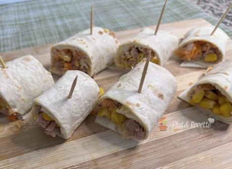 Petits Roulés de Wraps au Thon ww