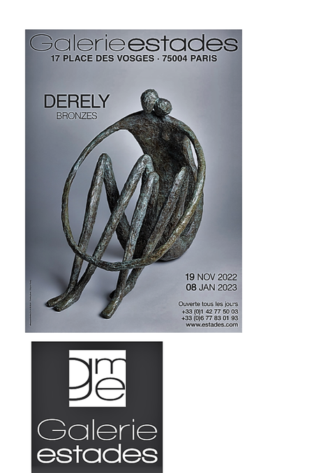 Galerie Estades Paris –  » Sylvie Derely  » Bronzes – 19 Novembre au 08 Janvier 2023.