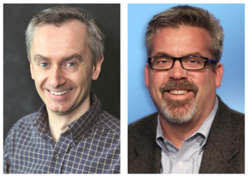 portraits d'Ashruf El-Dinary et Peter Sockett