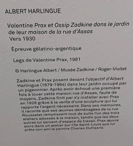 Musée Ossip Zadkine « une vie d’ateliers » depuis le 11 Novembre 2022.