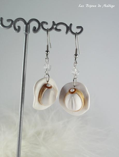 Boucles d'oreilles mariage country