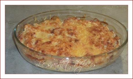 Gratin de chou-fleur aux lardons